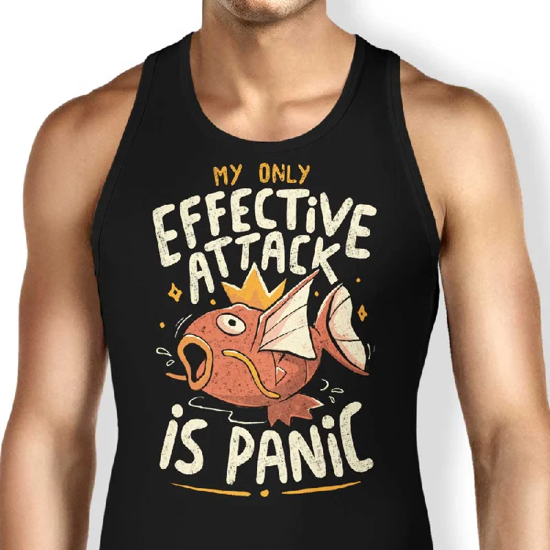 Women's Blouse with U-Shaped CollarPanic Attack - Tank Top