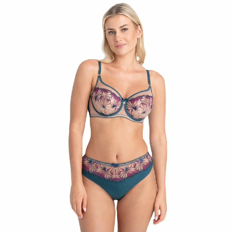 lace overlay braSAMANTA OLETTE SOFT HIGH APEX BRA