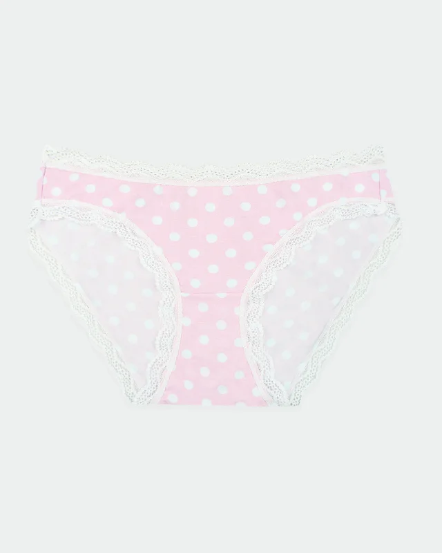 cotton-blend briefs with a moisture-wicking finishThe Original Brief - Pale Pink Spot