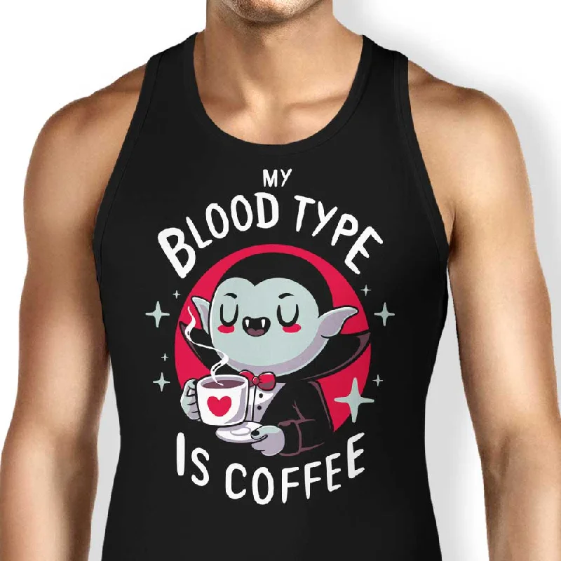 Women's Blouse with Collarless DesignCoffee Vampire - Tank Top