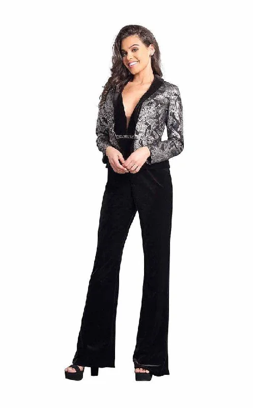 Women's Sleeveless JumpsuitsRachel Allan Sleeveless Formal Jacket Jumpsuit 8353