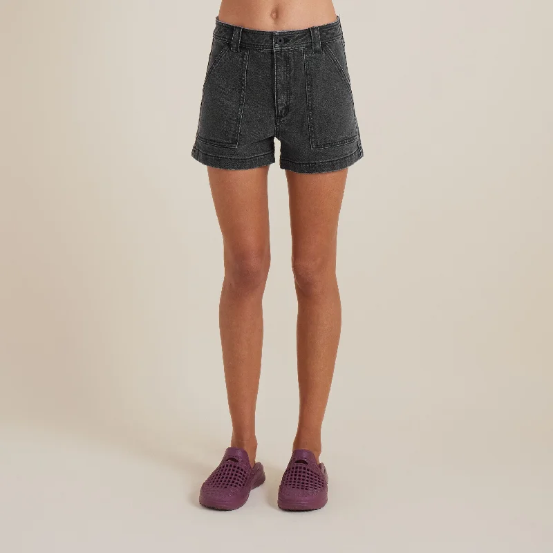 Women's Floral ShortsHWY Shorts - Faded Black