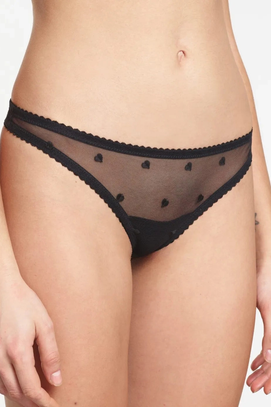 wire-free contour braYasmine Eslami | Iris Tanga (Black)-S