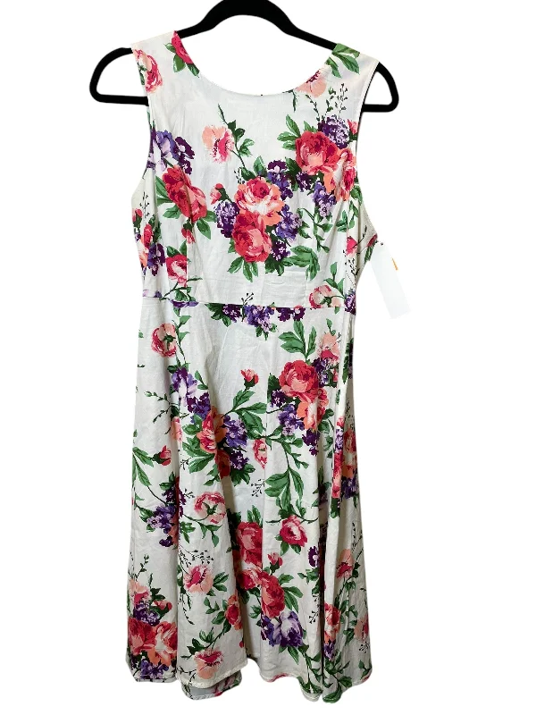 Women's High-Low DressesDress Casual Midi By Cmc In Floral Print, Size: L