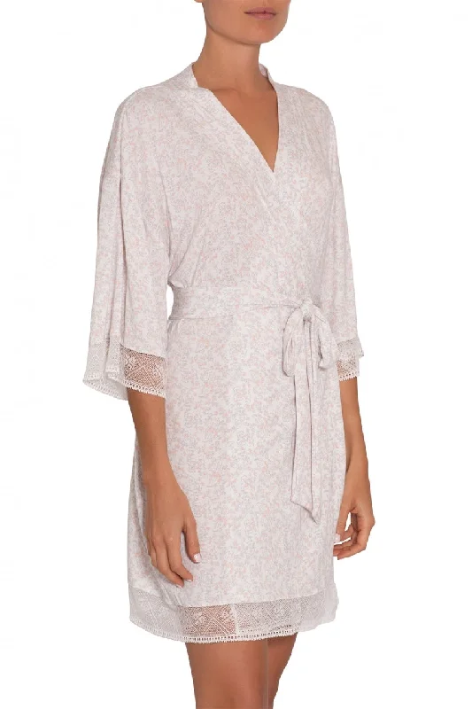 women's pajamas with a modern twistBOHO PAISLEY SHORT ROBE