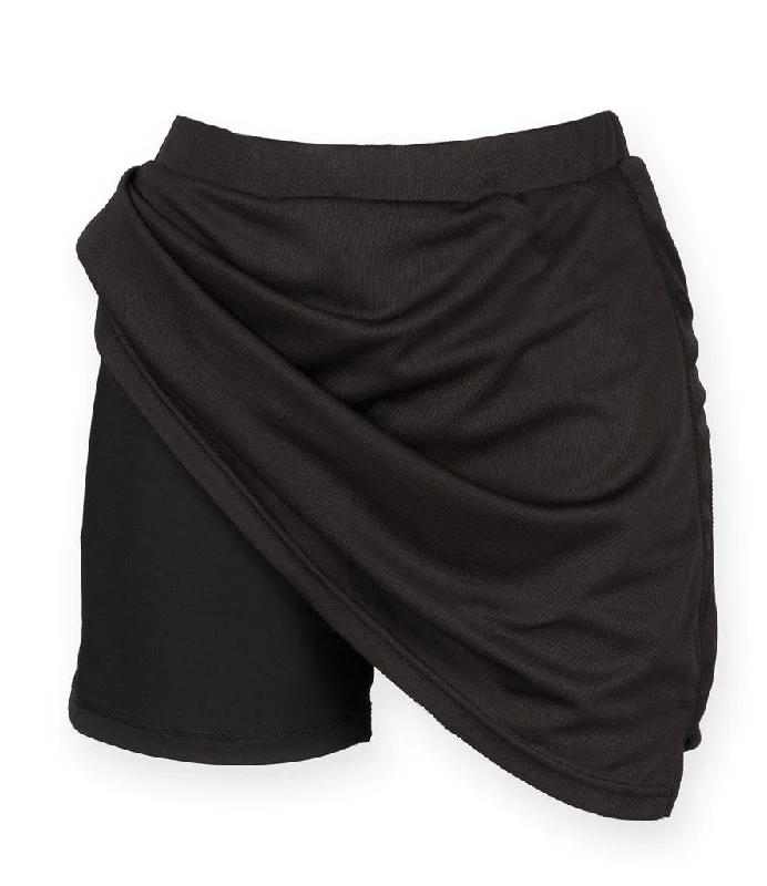 Women's Active ShortsWomen's Skort With Wicking Finish | BLACK