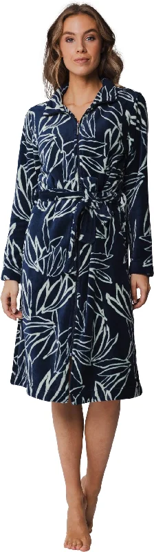 women's pajamas with hidden pocketsMorning gown 110cm 70242-132-8 529 blue