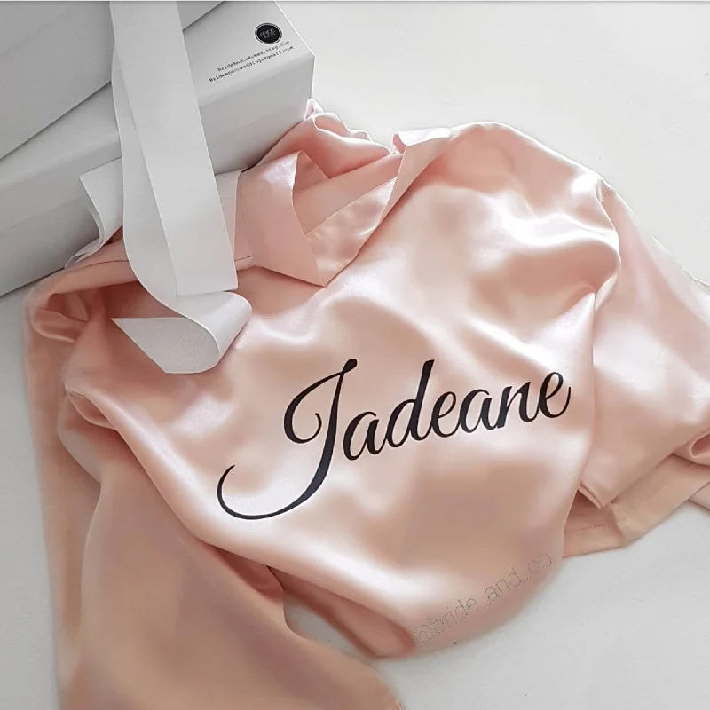 women's pajamas made from organic cottonPersonalised 'Name' Satin Robe