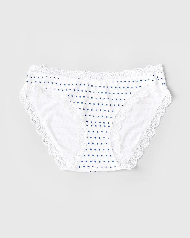 plus-size high-waisted panties with a full-coverage designThe Original Brief - Blue Star