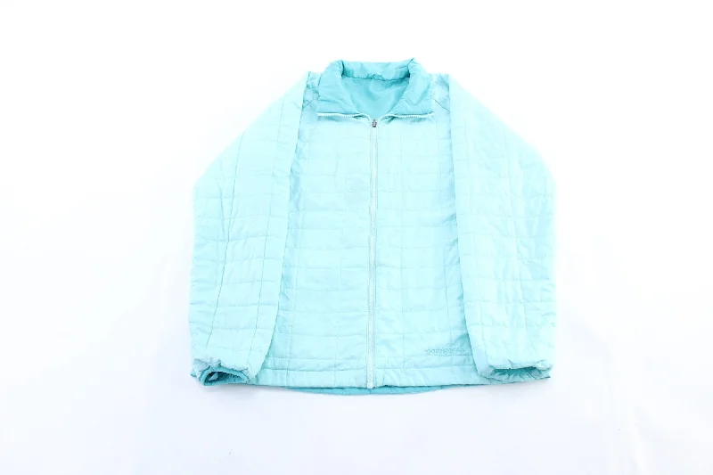 Women's Winter CoatsWomen's Patagonia Embroidered Logo Tiffany Blue Reversible Jacket