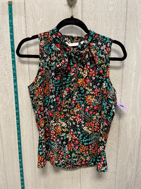 Women's Blouse with CollarFloral Print Blouse Sleeveless New York And Co, Size S