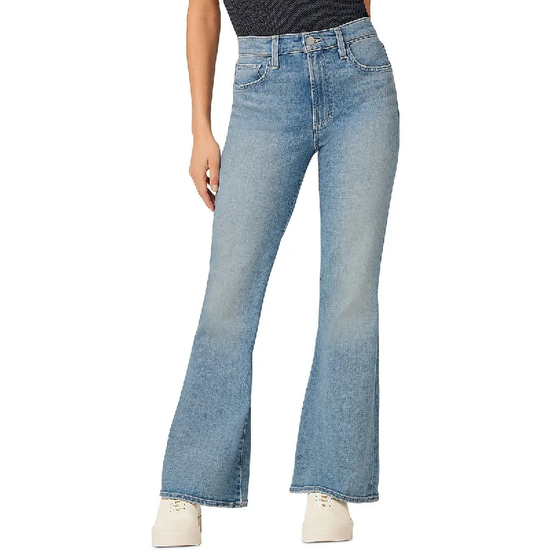 Women's Bootcut PantsMolly Womens Mid Rise Light Wash Flared Jeans