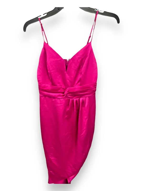 Women's High Collar DressesDress Party Short By Express In Fuschia, Size: Xs