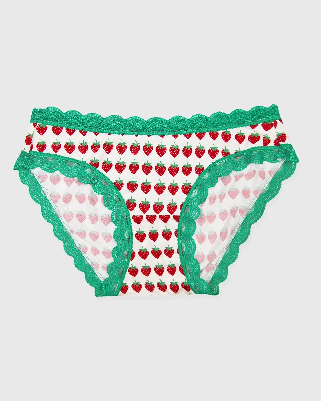 maternity support underwear for pregnant womenThe Original Brief - Strawberry Dreams Green