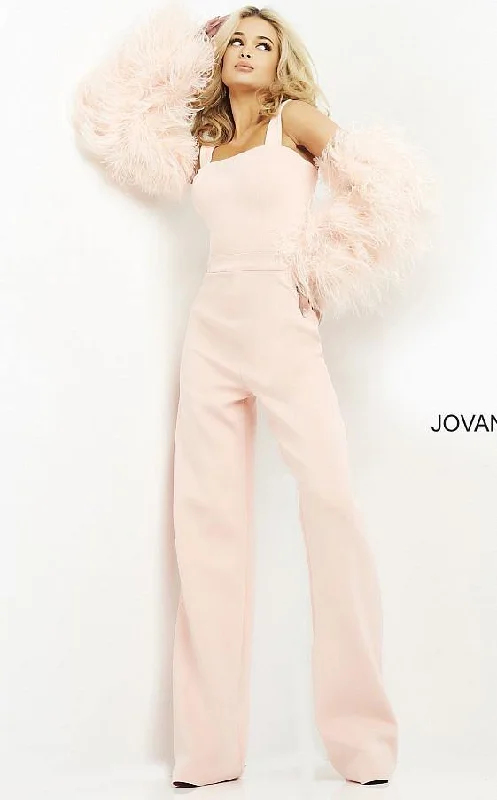 Women's Jumpsuits with Keyhole CollarJovani 05505 Formal Sleeveless Jumpsuit