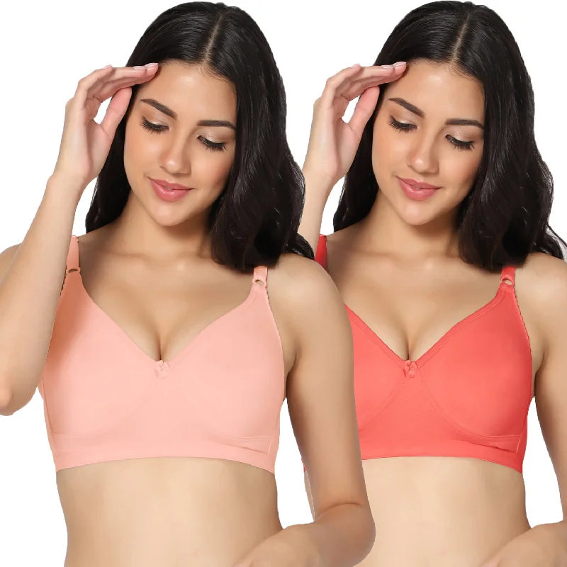 convertible halter bra with underwire supportFull Coverage Non-Padded Bra (Pack of 2)