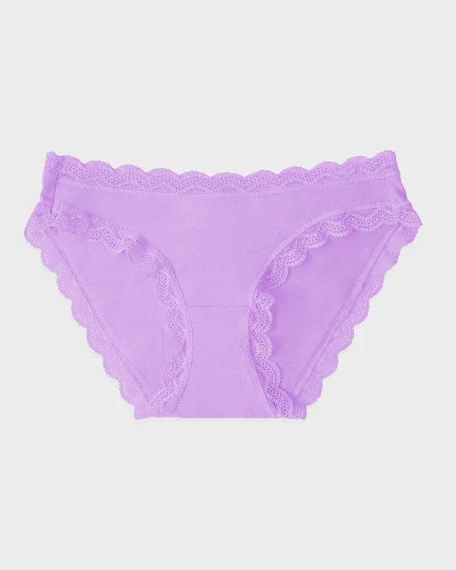 floral print thong panties for a playful lookThe Original Brief - Purple