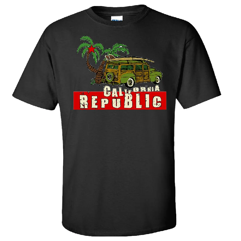 Women's Hooded Sweatshirts with Velcro ClosureCalifornia Republic Woody Asst Colors T-shirt/tee