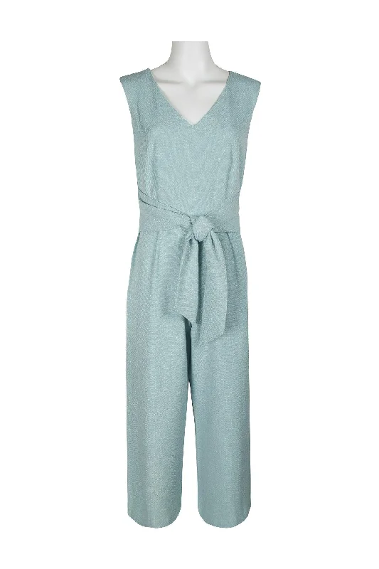 Women's Jumpsuits with Sweetheart CollarConnected Apparel Formal Sleeveless Jumpsuit