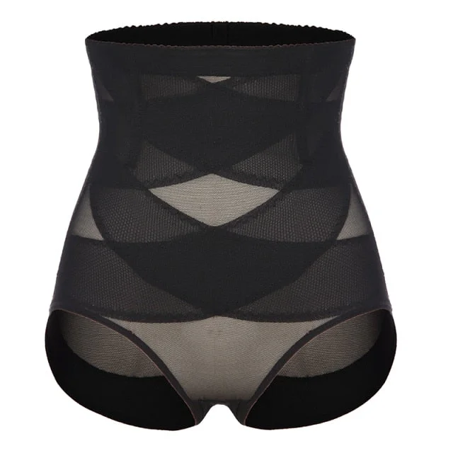 open-bust bodysuit for dressesCrissCross Extra-Firm High-Waisted Tummy Control Mesh Briefs