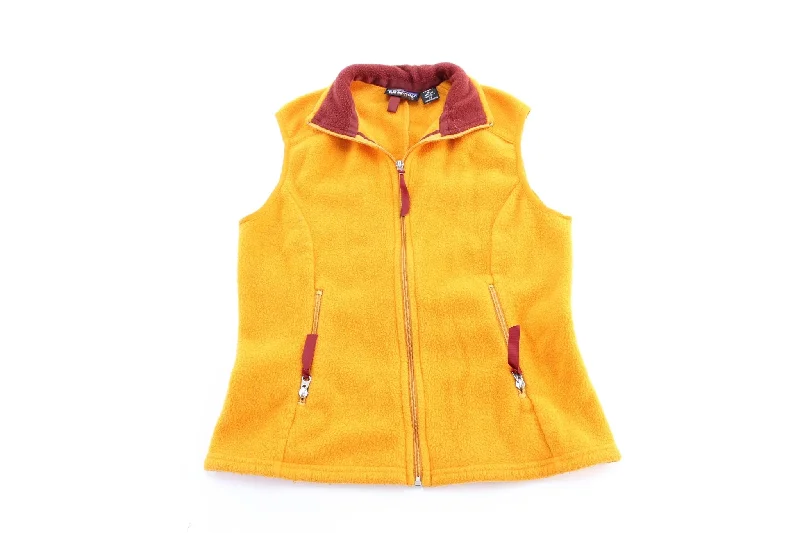 Women's Coats with Fur Trimmed HoodWomen's 90's Patagonia Yellow Fleece Zip Up Vest