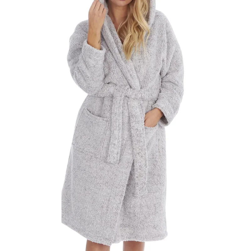 ladies' silk pajama topsGrey Borg Fleece Robe