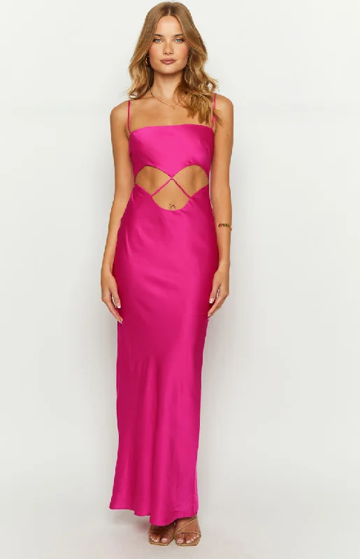 Women's Halter DressesKimmi Pink Maxi Dress