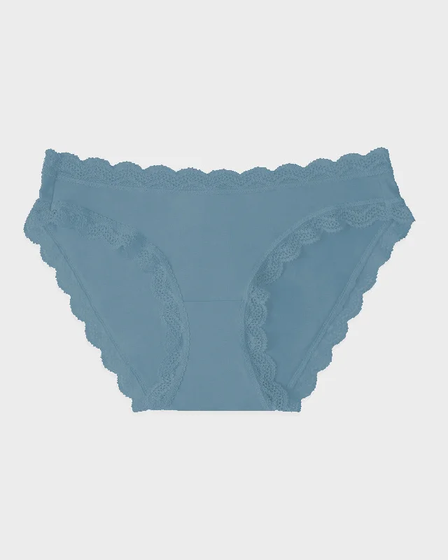 lightweight silk panties with a floral lace trimThe Original Brief - Denim