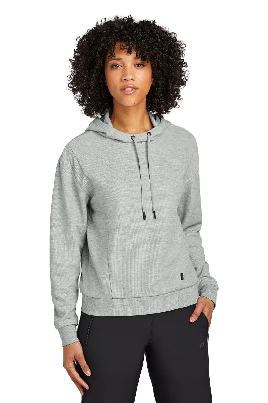 Women's Hooded Sweatshirts with Mid WaistOgio Womens Revive Hooded Sweatshirt Hoodie - Heather Light Grey