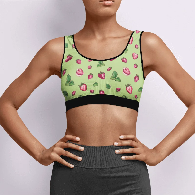 seamless bra with moisture-wicking fabricStrawberry Women's Bralette