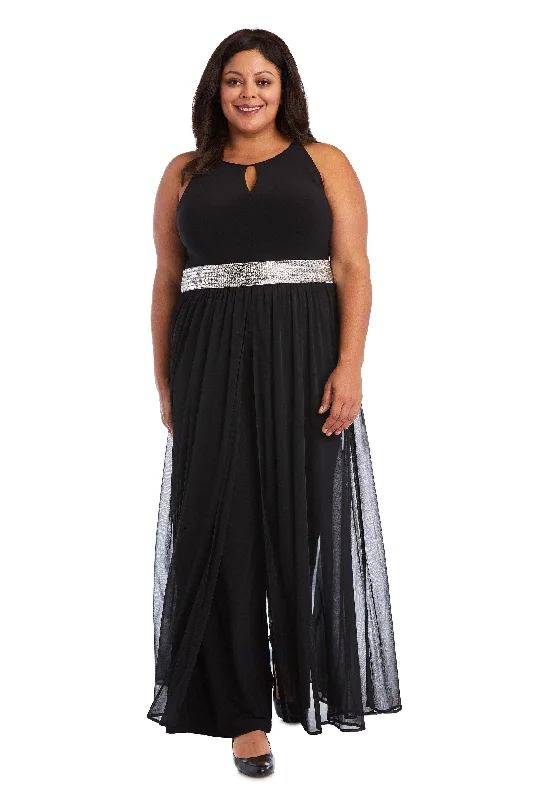 Women's Jumpsuits with Mandarin CollarR&M Richards 5375W Long Plus Size Formal Jumpsuit Sale