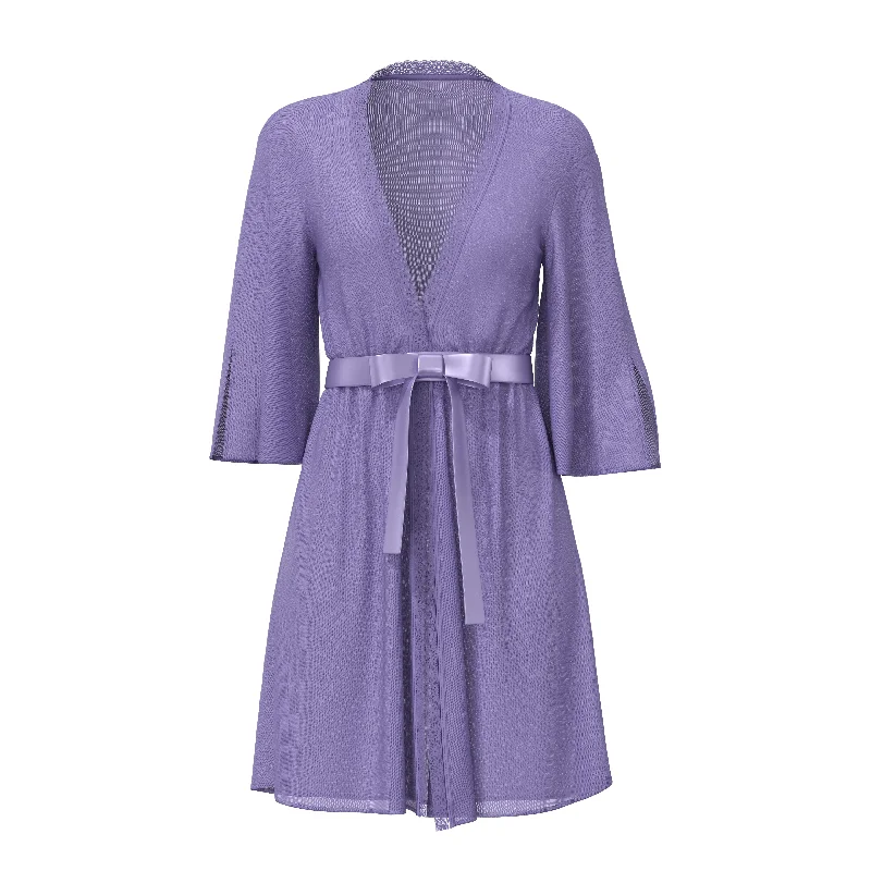 women's pajamas with elastic waistbandsFlutter Sleeve Robe