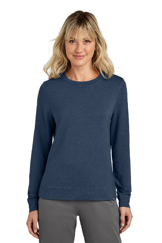 Women's Hooded Sweatshirts with Silk LiningTravisMathew Womens Long Weekend Crewneck Sweatshirt - Heather Blue Nights