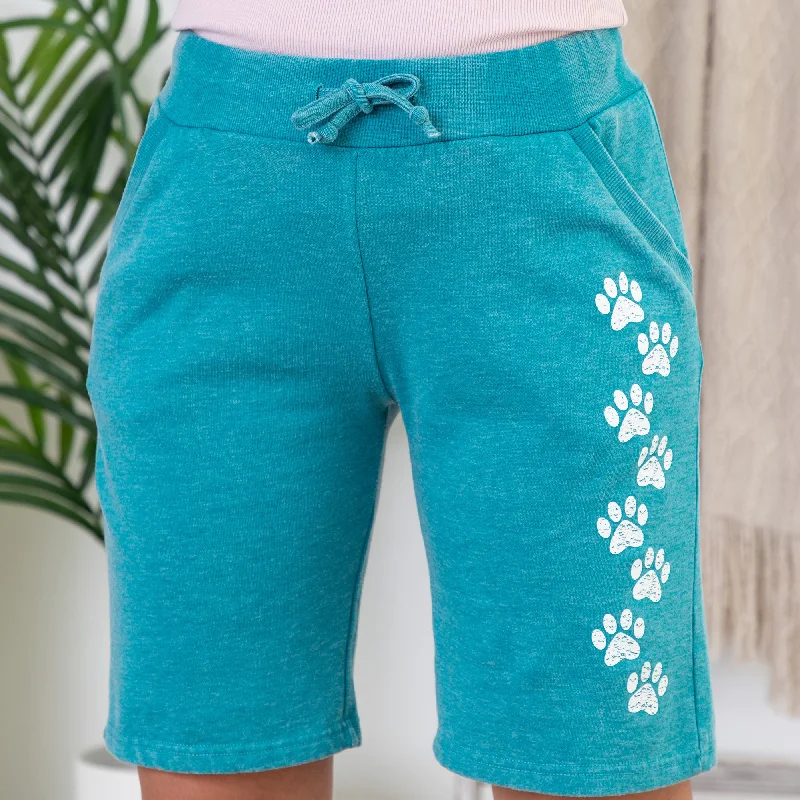 Women's Semi-Formal ShortsWalking Paws Burnout Board Shorts