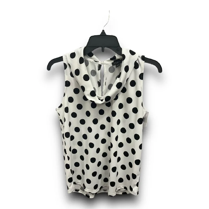 Women's Blouse with Collarless DesignBlouse Sleeveless By Ann Taylor In Polkadot Pattern, Size: Xs