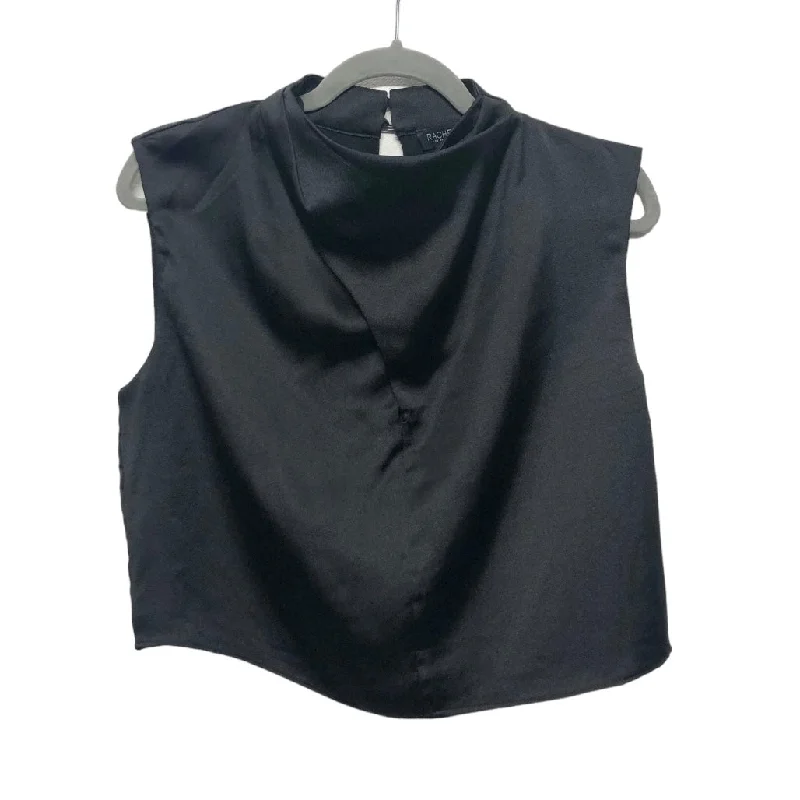 Women's Blouse with Shawl CollarBlouse Sleeveless By Rachel Zoe In Black, Size: M