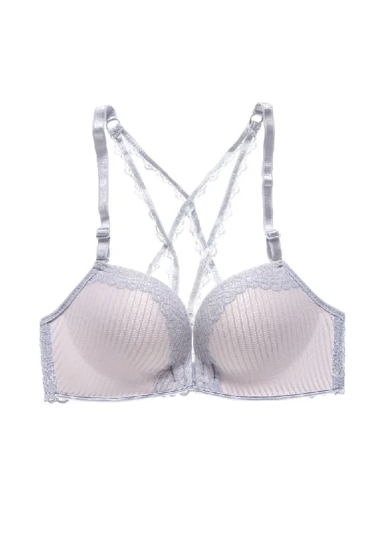 wireless bra with front closure for comfortCassidy Front Buckle Non-wired Moulded Cup Bra