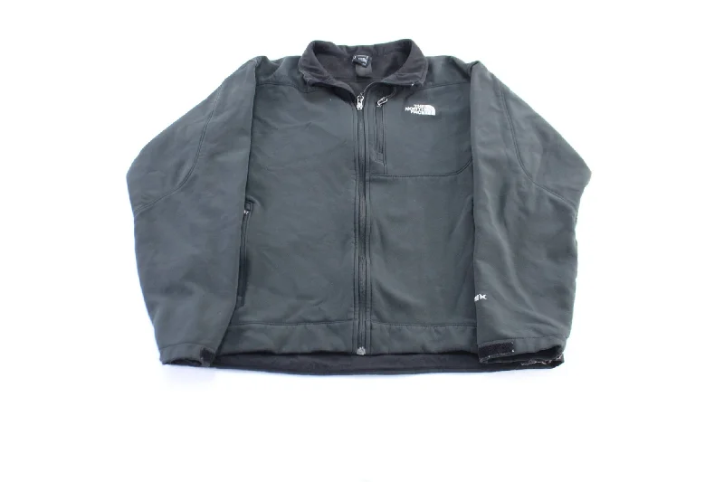 Women's Coats with Fur Trimmed PocketsWomen's The North Face Embroidered Logo Black Zip Up Jacket