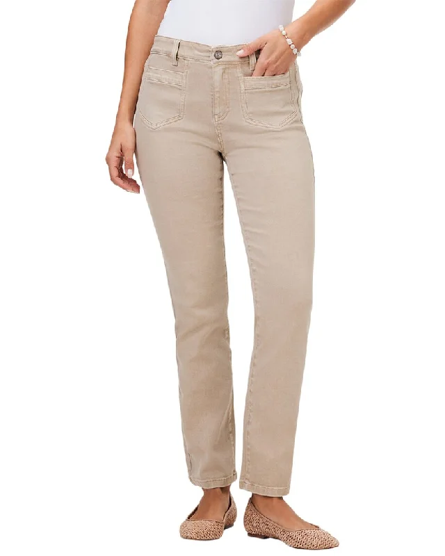 Women's Jodhpurs with Long LengthNIC+ZOE Mid Rise Straight Pocket Jeans