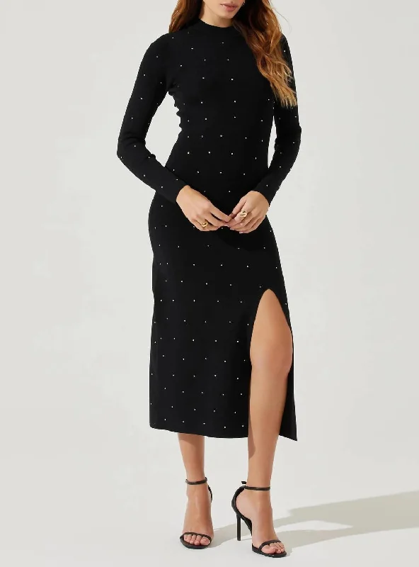 Women's Oversized SweatersKariana Sweater Dress In Black